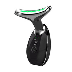 7-Color LED Microcurrent Facial Massager – Skin Firming Face & Neck Beauty Device for Lifting, Jawline & Anti-Aging