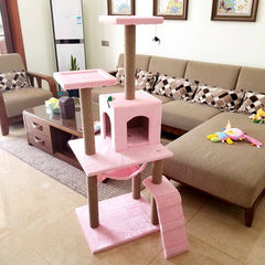 Cat Tree with Scratching Post & Climbing Frame | Multi-Color Cat Tower - Fun Stuff Gift Shop