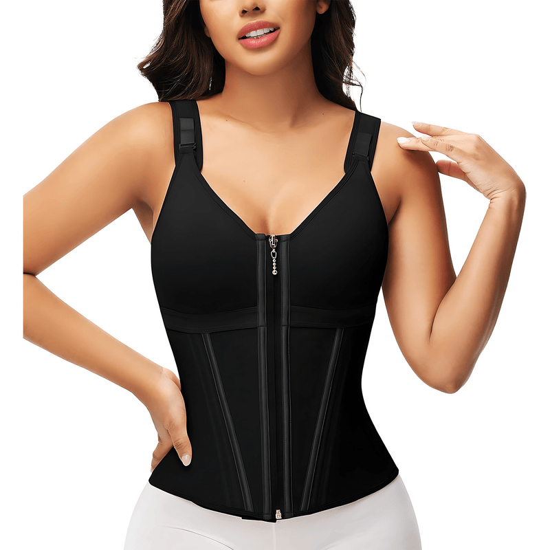 Mesh Waist Slimming Three-Breasted Shapewear Corset - Fun Stuff Gift Shop