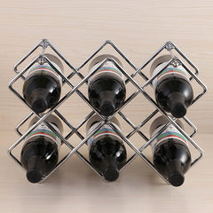 Metal Honeycomb Wine Rack | Iron Art Wine Bottle Holder in 3 Colors - Fun Stuff Gift Shop