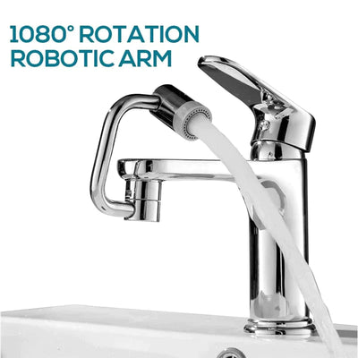 1080° Rotatable Faucet Extender – Flexible Sink Sprayer Aerator for Kitchen & Bathroom | Multi-Mode, Tool-Free Install