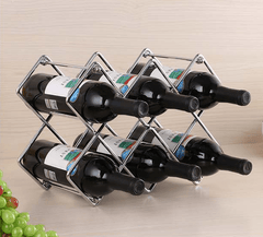 Metal Honeycomb Wine Rack | Iron Art Wine Bottle Holder in 3 Colors - Fun Stuff Gift Shop