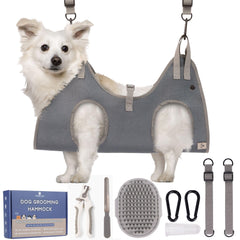 Pet Grooming Hammock Kit | Dog & Cat Nail Trimming Sling with Clippers & Tools - Fun Stuff Gift Shop