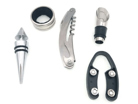 5-Piece Wine Opener Set | Complete Wine Accessories Kit in Gift Box - Fun Stuff Gift Shop