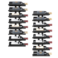 Wall Mount Wine Rack 2-Set 8 Tier | Metal Wall Wine Rack for Bottles - Fun Stuff Gift Shop