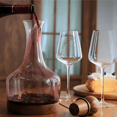 Wine Decanter Set | Elegant Glass Decanter for Red Wine with Glasses - Fun Stuff Gift Shop