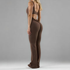 Women's Flared Jumpsuit – Elegant Wide-Leg One-Piece