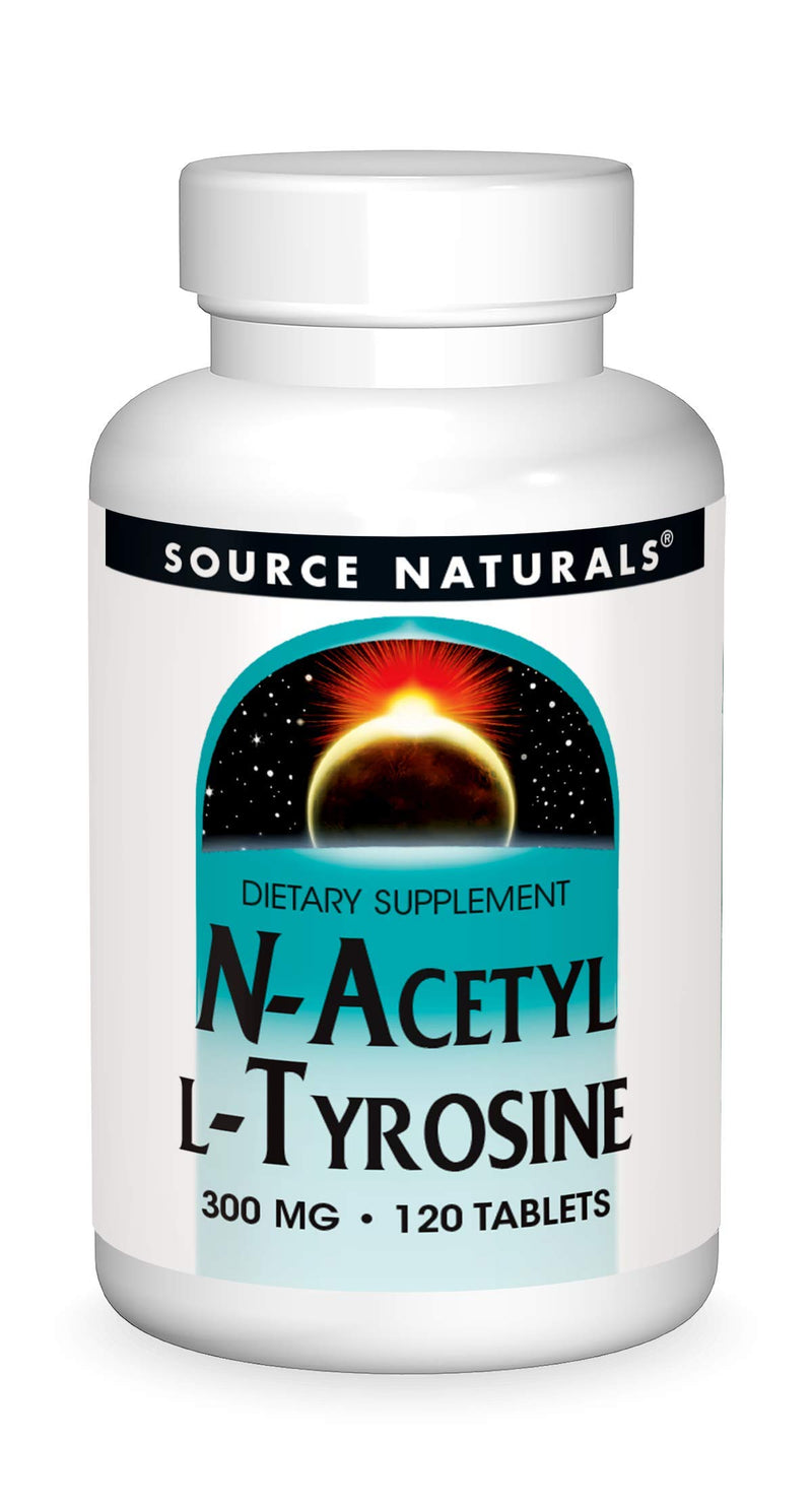 Source Naturals N-Acetyl L-Tyrosine – 120 Tablets | Cognitive & Mood Support - Fun Stuff Gift Shop