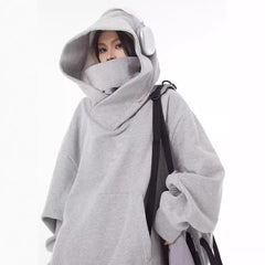 Loose High Collar Fleece Lined Hoodie - Fun Stuff Gift Shop