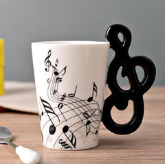 Guitar-Shaped Ceramic Coffee Mug – Musical Note Cup for Coffee, Tea & Gifts (250ml, 24 Colors) - Mugs & Drinkware - Fun Stuff Gift Shop