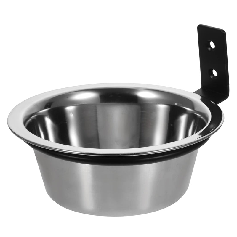 Stainless Steel Hanging Dog Bowl | Wall-Mounted Cage Bowl for Dogs & Cats - Fun Stuff Gift Shop