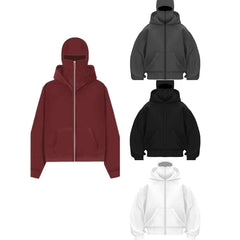Men’s Hooded Zip-Up Baseball Jacket – Lightweight Casual Hoodie (Spring/Fall, S–3XL, Multiple Colors)