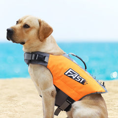 Reflective Dog Life Jacket | High-Visibility Swim Vest | S-XL | Green or Orange - Fun Stuff Gift Shop
