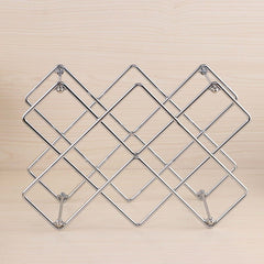 Metal Honeycomb Wine Rack | Iron Art Wine Bottle Holder in 3 Colors - Fun Stuff Gift Shop