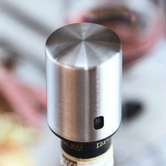 Vacuum Wine Stopper Set | Stainless Steel Wine Preserver for Red & White Wine - Fun Stuff Gift Shop