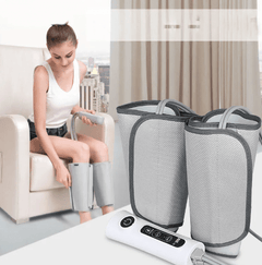 Enjoy soothing relief with the Automatic Air Wave Calf Massage Machine. This advanced massager uses dynamic air compression to gently massage your calves, promoting better blood circulation and reducing muscle fatigue. Equipped with multiple modes and ad - Fun Stuff Gift Shop