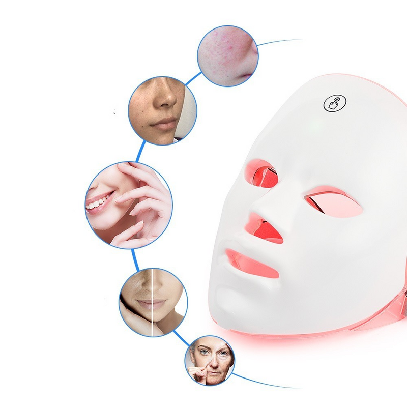 LED Skin Rejuvenation Facial Beauty Device | Color Light Therapy at Home