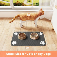 Pet Feeding Mat – Absorbent, Waterproof Placemat for Dogs & Cats
