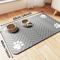 Pet Feeding Mat – Absorbent, Waterproof Placemat for Dogs & Cats