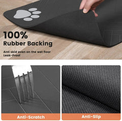 Pet Feeding Mat – Absorbent, Waterproof Placemat for Dogs & Cats