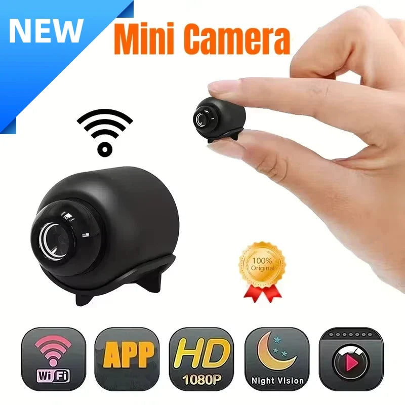 Mini WiFi Security Camera – 1080P HD, Night Vision, Motion Detection & IP66 Waterproof