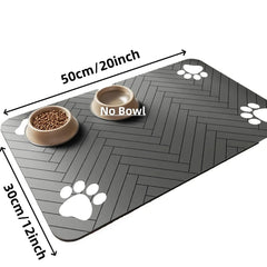 Pet Feeding Mat – Absorbent, Waterproof Placemat for Dogs & Cats