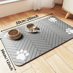 Pet Feeding Mat – Absorbent, Waterproof Placemat for Dogs & Cats