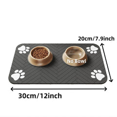 Pet Feeding Mat – Absorbent, Waterproof Placemat for Dogs & Cats