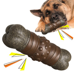 Squeaky Dinosaur Egg Dog Chew Toy | Indestructible Rubber Toy for Aggressive Chewers - Fun Stuff Gift Shop