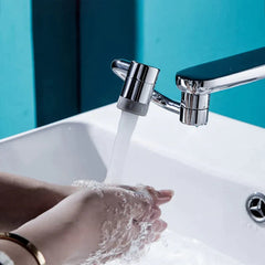 1080° Rotatable Faucet Extender – Flexible Sink Sprayer Aerator for Kitchen & Bathroom | Multi-Mode, Tool-Free Install