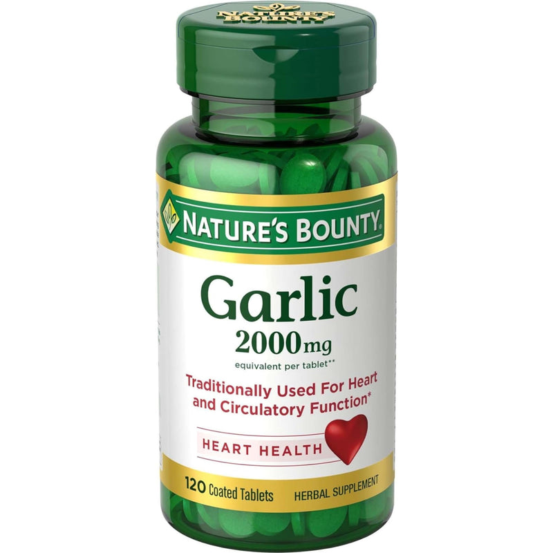 Nature's Bounty Garlic 2000mg Softgels – 4 Pack (480 Softgels Total) - Fun Stuff Gift Shop