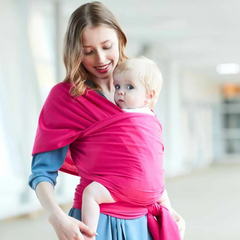 Baby Wrap Sling Carrier | Ergonomic Newborn to Toddler Baby Carrier