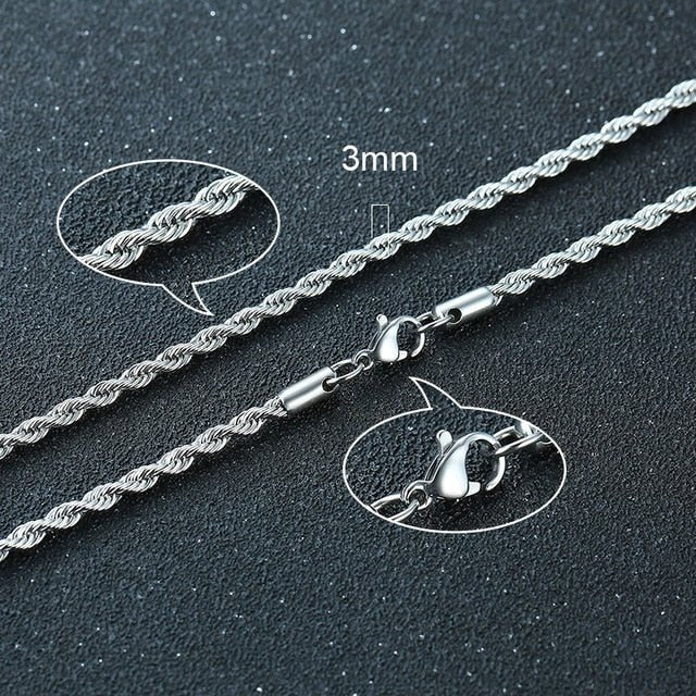 Twisted Rope Figaro Necklaces - Fun Stuff Gift Shop
