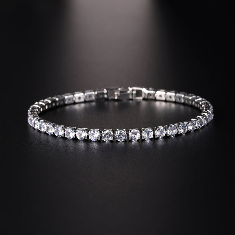 Hip Hop Micro Zircon Tennis Bracelet Set — Iced Out CZ Copper Bracelet for Men & Women | 7 Colors | 2 Sizes - Bracelet - Fun Stuff Gift Shop
