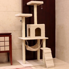 Cat Tree with Scratching Post & Climbing Frame | Multi-Color Cat Tower - Fun Stuff Gift Shop