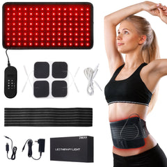 Red Light Therapy Belt – 660nm & 850nm Infrared with TENS Massage