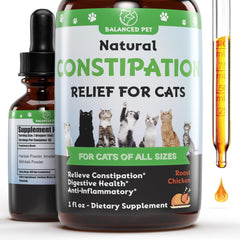 Natural Cat Constipation Relief :: Cat Laxative :: Cat Laxative Constipation Relief :: Constipation Relief for Cats :: Constipation Relief for Cat :: Cat Constipation :: 1 fl oz :: Chicken Flavor - Fun Stuff Gift Shop