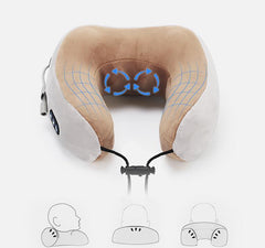 Electric Neck Massage Pillow | U-Shaped | Infrared Heat | Rechargeable - Fun Stuff Gift Shop