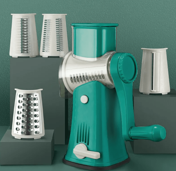 Multi-Function Vegetable Slicer & Grater | Interchangeable Blades - Fun Stuff Gift Shop