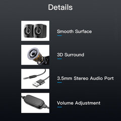 Bluetooth Desktop Subwoofer and Multimedia Speaker - Fun Stuff Gift Shop