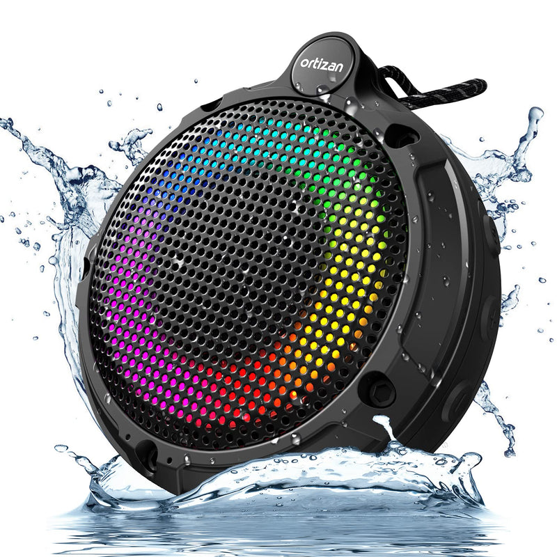 Ortizan Waterproof Bluetooth Speaker | IPX7 Floating | LED Light | 24H Battery - Fun Stuff Gift Shop