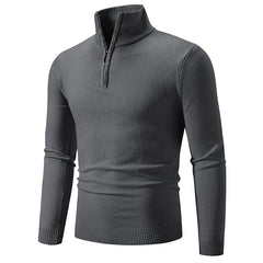 Men's Plus Size Fleece Zip Mock Neck Sweater - Fun Stuff Gift Shop