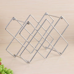Metal Honeycomb Wine Rack | Iron Art Wine Bottle Holder in 3 Colors - Fun Stuff Gift Shop