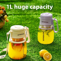 Portable USB Rechargeable Juicer | 1.5L | 200W | Cherry White & Sunset Purple - Fun Stuff Gift Shop