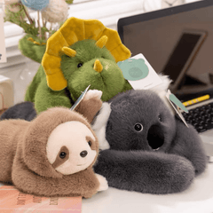 Panda, Koala, Sloth, Dinosaur, Bear & Little Panda Plush Doll Gift – Kids Soft Stuffed Toy - Fun Stuff Gift Shop