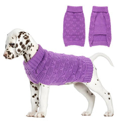 XXL Dog Sweater | Soft Knit Pullover for Large Dogs | Sleeveless Turtleneck | Multiple Colors - Fun Stuff Gift Shop