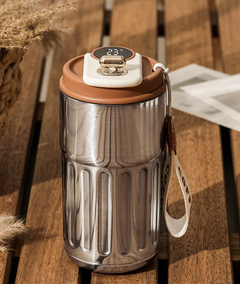 Smart Thermal Bottle with Digital Temperature Display | 450ml Vacuum Insulated Stainless Steel Travel Mug