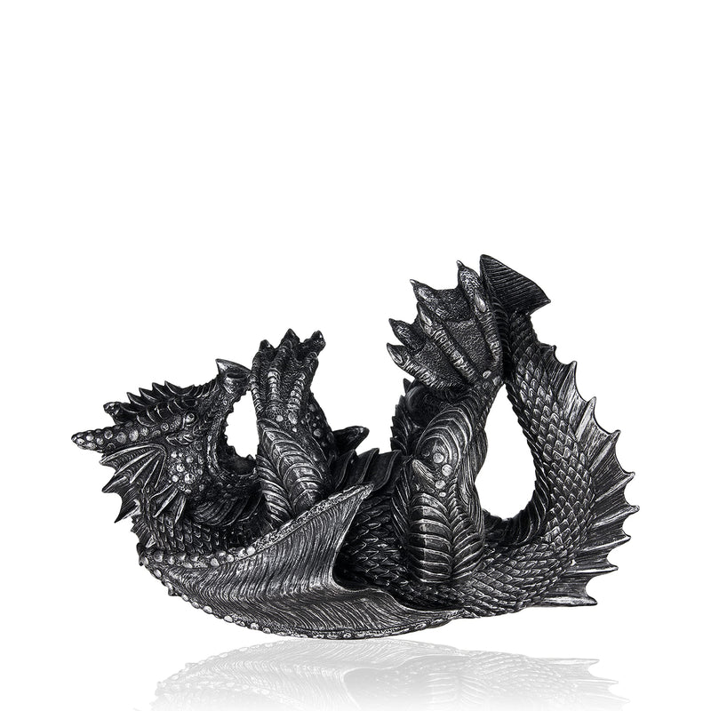 True 10143 Polyresin Dragon Wine Bottle Holder Decorative Single Wine Bottle Holder Wine Holder Stand Wine Bar Wine Decor Set of 1 Black - Fun Stuff Gift Shop