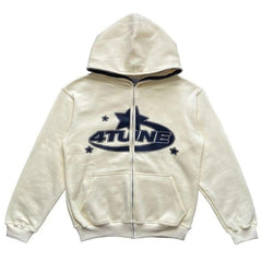 Star Printed Zip Up Hoodies - Fun Stuff Gift Shop