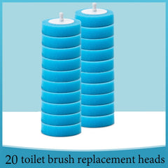 Disposable Toilet Brush with Replaceable Heads – Hygienic One-Click Bathroom Cleaning System (Ergonomic Handle & Storage Base)